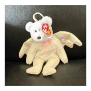 Ty Beanie Baby Halo Angel Bear Plush Stuffed Animal Toy Vintage RARE Collectible